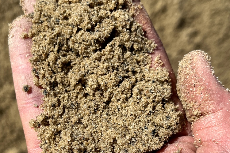Specialty sand sample